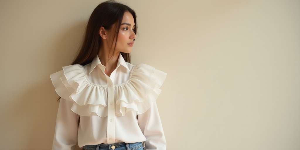 Blusa con volante: La prenda imprescindible para tu armario