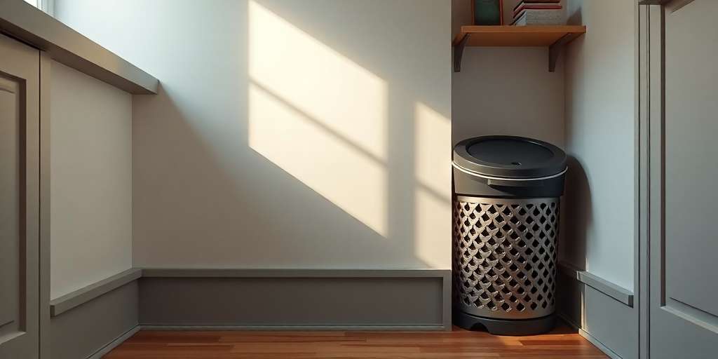 Papelera alta y estrecha: la solución perfecta para espacios reducidos