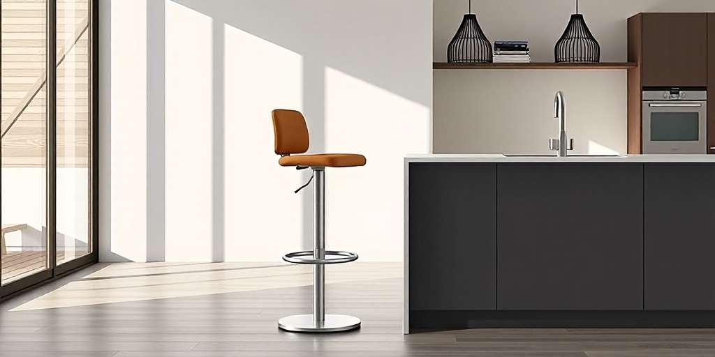 Taburete alto regulable con respaldo: estilo y comodidad para tu hogar